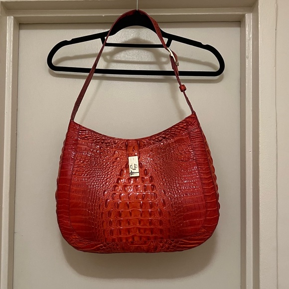 Brahmin Johanna Melbourne Embossed Leather Shoulder Bag - Picture 2 of 16